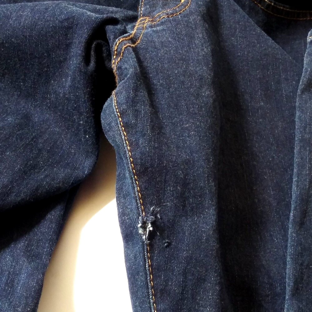 Vtg Levis Mid Rise Jeans Size 16M Stretch Pastel Green Acid Wash Interior- Flaw - Picture 11 of 12